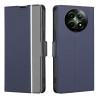 Чехол-книжка Twill Texture Side Button для Realme 13 5G/12 5G/12X 5G - синий