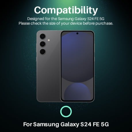 Защитное стекло NORTHJO Glitter Camera Lens Protector Tempered Glass Metal Ring на Samsung Galaxy S24 FE 5G - черное