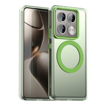 Протиударний чохол MagSafe Holder PC Hybrid для Xiaomi 14T Pro - зелений