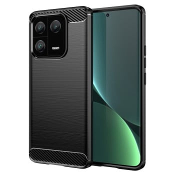 Протиударний чохол Brushed Texture Carbon Fiber на Xiaomi 13 Pro - чорний