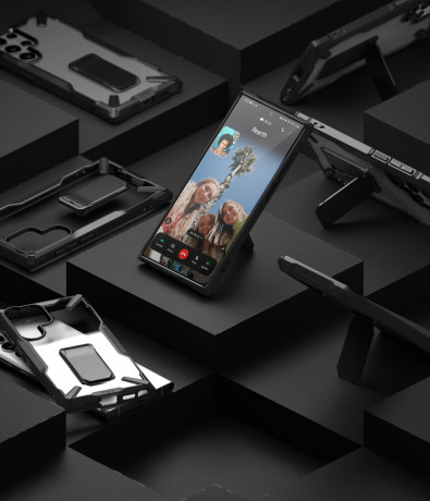 Оригинальный чехол Ringke Fusion X Design durable для Samsung Galaxy S23 Ultra - Black
