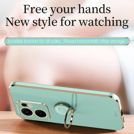 Чохол протиударний XINLI Straight Edge with Ring Holder для OPPO Reno13 F 5G Global - червоний