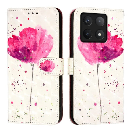 Чохол-книжка 3D Painting для Xiaomi 14T Pro - Flower