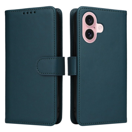 Чохол-книжка BETOPNICE BN-005 2 in 1 Detachable Imitate Genuine Leather для iPhone 16 - синій