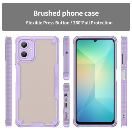 Протиударний чохол Armor Glaze PC Hybrid TPU для Samsung Galaxy A06 - фіолетовий