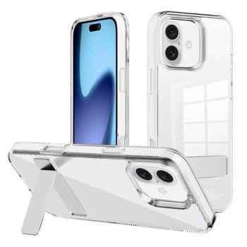 Протиударний чохол Kalebol Holder Clear Acrylic Hybrid TPU для iPhone 17 - прозорий