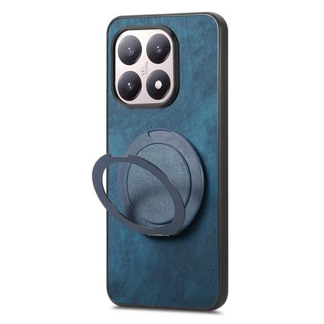 Чохол Retro Leather Rotation Round Holder з поворотним круглим тримачем для Xiaomi 15T — синій