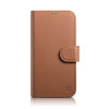 Шкіряний чохол-книжка iCarer Wallet Case 2in1 для iPhone 14\13 - коричневий