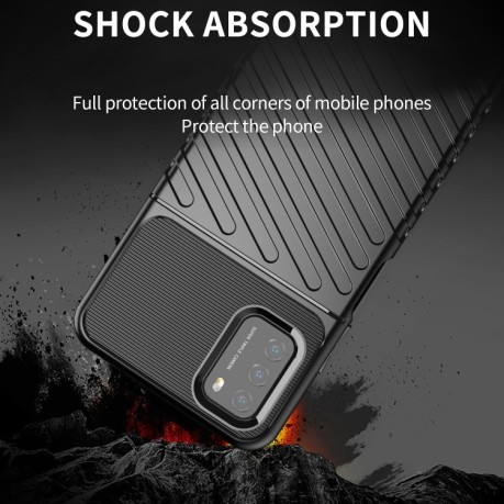 Противоударный чехол Thunderbolt на Xiaomi Poco M3 - черный