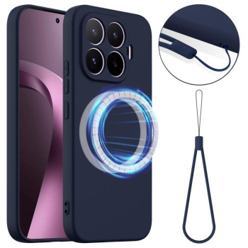 Силиконовый чехол Shockproof Silicone с Magsafe на Xiaomi 17T 5G — нави