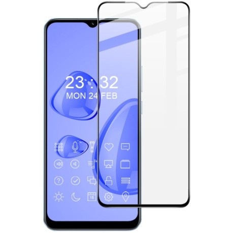 Захисне скло IMAK 9H Full Screen Film Pro+ на Realme C30 4G / V20 5G - чорне