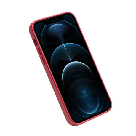 Шкіряний чохол QIALINO Cowhide Leather Case для iPhone 12 Pro Max - червоний