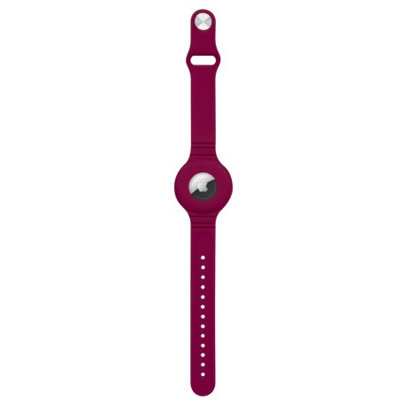 Брелок-браслет на запястье для Apple AirTag - пурпурно-красный