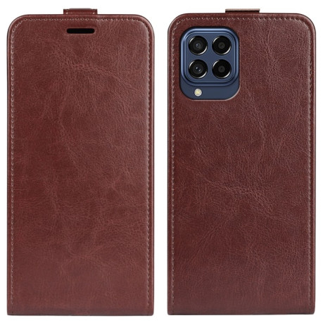 Флип-чехол R64 Texture Single для Samsung Galaxy M33 - коричневый
