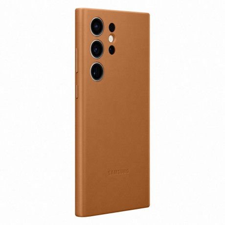 Оригинальный чехол Samsung Leather Cover для Samsung Galaxy S23 Ultra - brown (EF-VS918LAEGWW)