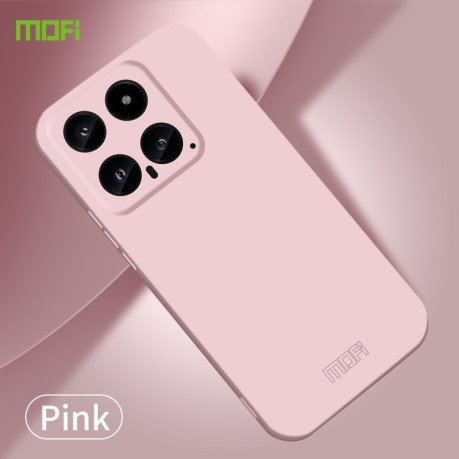 Ультратонкий чохол MOFI Qin Series Skin Feel All-inclusive Silicone Series для Xiaomi 14 - рожевий