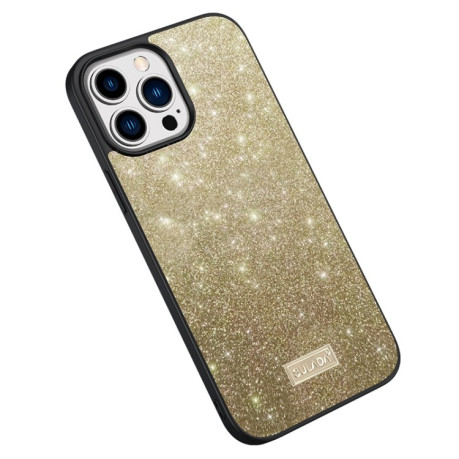 Чехол SULADA Glittery для iPhone 15 Pro Max - золотой