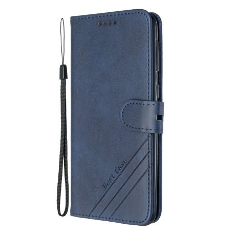 Чехол- книжка Stitching Style 2-Color Cow Texture на Samsung Galaxy M21/M30s - синий