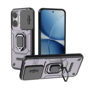 Противоударный чехол Sliding Camshield на Xiaomi Redmi Turbo 5 Max / Poco X8 Pro Max — фиолетовый