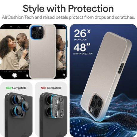 Оригинальный чехол Spigen Cyrill Kajuk (Magsafe) для iPhone 16 Pro Max - Beige