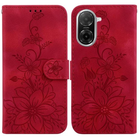 Чехол-книжка Lily Embossed Leather для Xiaomi Redmi A5 4G 173.3mm - красный