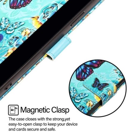 Чохол-книжка Colored Drawing Pattern Plain Weave Leather для Xiaomi 14T Pro - Love Butterfly