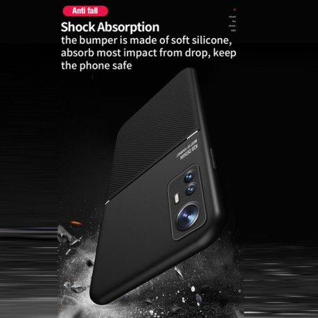 Противоударный чехол Organic Glass для Xiaomi 12 Pro - черный