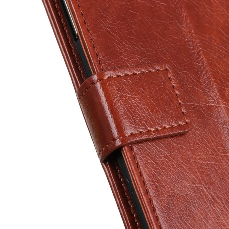 Чехол-книжка Copper Buckle Nappa Texture на Realme C11 - коричневый