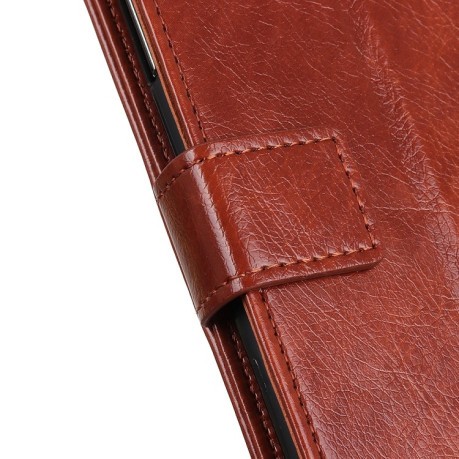 Чехол-книжка Copper Buckle Nappa Texture на Xiaomi Redmi 9A - коричневый