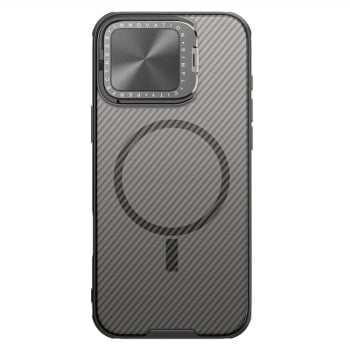 Противоударный чехол NILLKIN CamShield Prop MagSafe Magnetic Translucent на iPhone 16 Pro Max - черный