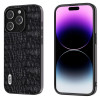Чохол ABEEL Genuine Leather Canopy для iPhone 15 Pro Max  - чорний