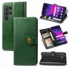 Чохол-книжка Retro Solid Color на Samsung Galaxy S25 Ultra 5G - зелений