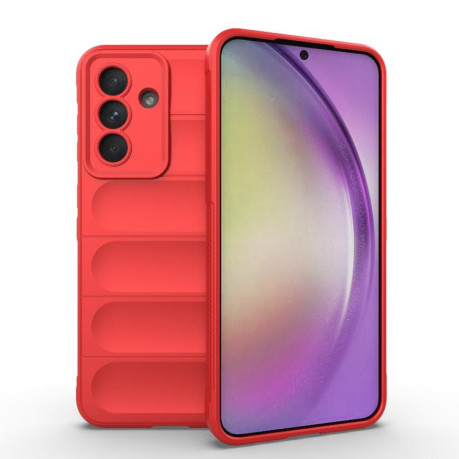 Силиконовый чехол Magic Flannel для Samsung Galaxy A56 5G - красный