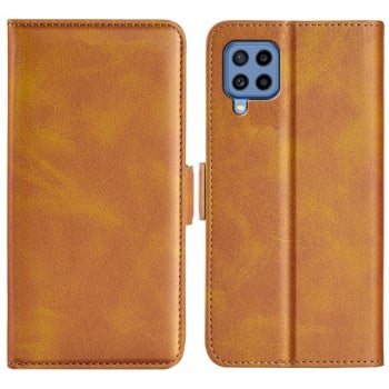 Чохол-книжка з двосторонньою магнітною застібкою на Samsung Galaxy M22 - жовтий