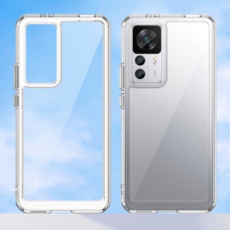 Протиударний чохол Colorful Acrylic Series для Xiaomi Redmi K50 Ultra/Xiaomi 12T/Xiaomi 12T Pro - прозорий