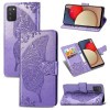 Чехол-книжка Butterfly Love Flowers для Samsung Galaxy A03s - фиолетовый