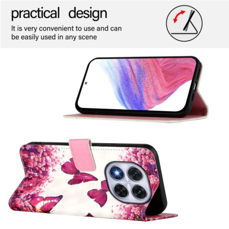 Чохол-книжка 3D Painting для Xiaomi Redmi Note 14 Pro 5G/Poco X7 - Butterfly