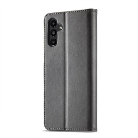 Чохол книжка LCIMEEKE Calf Texture для Samsung Galaxy A55 5G - сірий