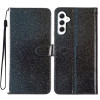 Чехол-книжка Glittery Powder Flip на Samsung Galaxy A35 - черный