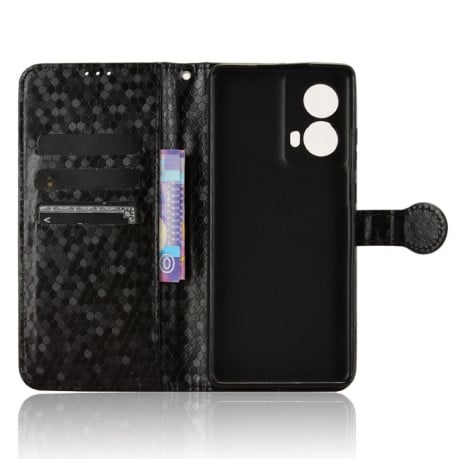Чехол-книжка Honeycomb Dot для Motorola Moto G85 5G - черный