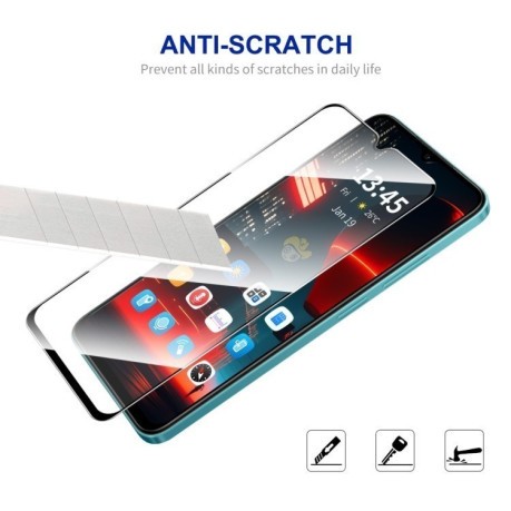 Защитное Стекло ENKAY Full Glue High Aluminum-silicon для Samsung Galaxy A26 5G - черное