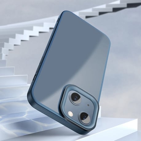 Чехол Baseus Crystal для iPhone 13 - синий