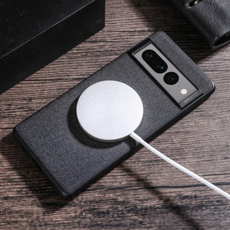 Протиударний чохол Magsafe Magnetic Ring Cloth Texture на Google Pixel 8 Pro - синій