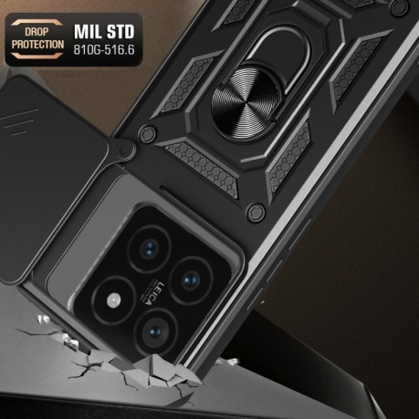Чохол протиударний Camera Sliding для Xiaomi 14T Pro 5G - зелений