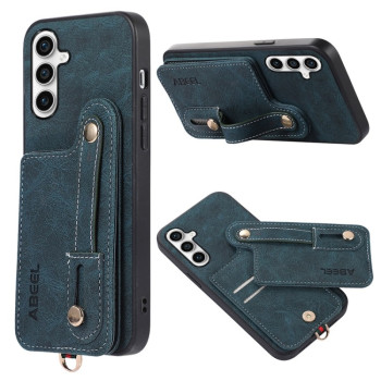 Протиударний чохол ABEEL Litchi Texture Card Bag Samsung Galaxy S23 FE 5G - синій