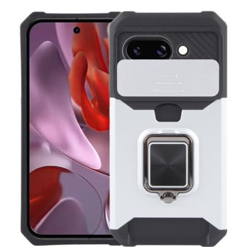 Противоударный чехол Armor Camera Shield для Google Pixel 9a - серебристый