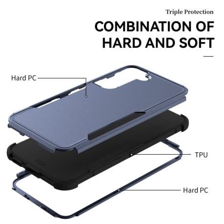Противоударный чехол EsCase durable для Samsung Galaxy S22 Plus 5G - сине-черный