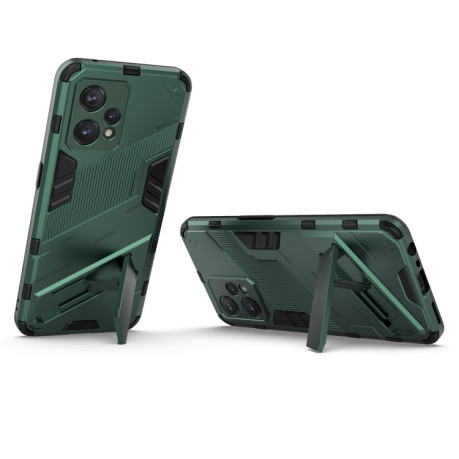 Противоударный чехол Punk Armor для  Realme 9 Pro Plus - зеленый