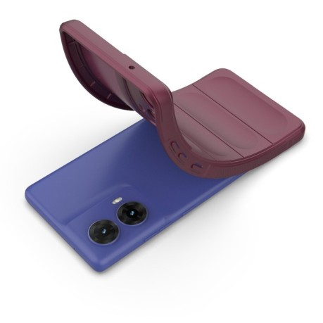 Силиконовый чехол Magic Flannel для Motorola Moto G85 5G Global - серый