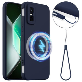 Силіконовий чохол Shockproof Silicone з Magsafe на Infinix GT 30 Pro - синій